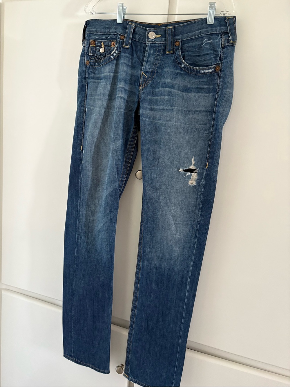 True Religion Jeans in Medium Blue Wash